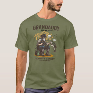 お爺ちゃんの引退フィッシング - 面白いリタイアメントフィッシングTシャツ Tシャツ