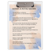 お王室の金感動的詩 クリップボード (正面)