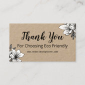 お環境にやさし礼 名刺 (正面)