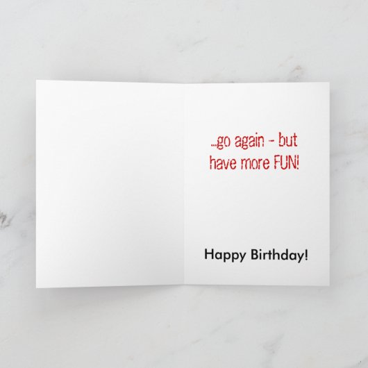 お生き延びした旅のまわりには太陽… カード (内部)