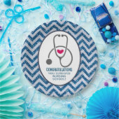 お生き延び前看護学校聴診器 ペーパープレート (パーティー)