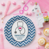 お生き延び前看護学校聴診器 ペーパープレート (パーティー)