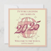 お生まれおめでとう 赤ちゃん 2025年 新しいパパママ (正面)