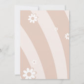 お生まれもうすぐ!グルービーなデイジーシャワーの招待状 招待状 (裏面)