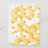 お生まれ会 Bee Baby おしゃれ 招待状 (裏面)