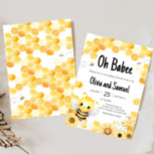 お生まれ会 Bee Baby おしゃれ 招待状