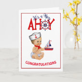 お男の赤ちゃん カード (黄色い花)