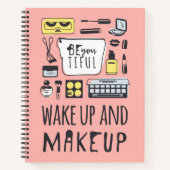 お疲れさま |起きて化粧 ノートブック (正面)