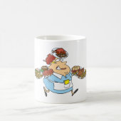 お疲れウェイトレスの面白グッズ コーヒーマグカップ (中央)