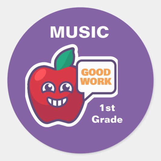 お疲れ学生音楽賞ステッカスタマイズク ラウンドシール (正面)