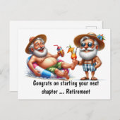 お疲れ様でした（定年退職おめでとう） ポストカード (正面/裏面)