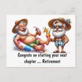 お疲れ様でした!退職おめでとうございます ポストカード (正面)