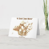 お疲れ様でした。5 x 7のグリーティングカード カード (裏面)