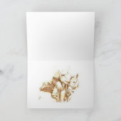 お疲れ様でした。5 x 7のグリーティングカード カード (内部)