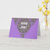 お疲れ様な小学生プロモーション カード (黄色い花)