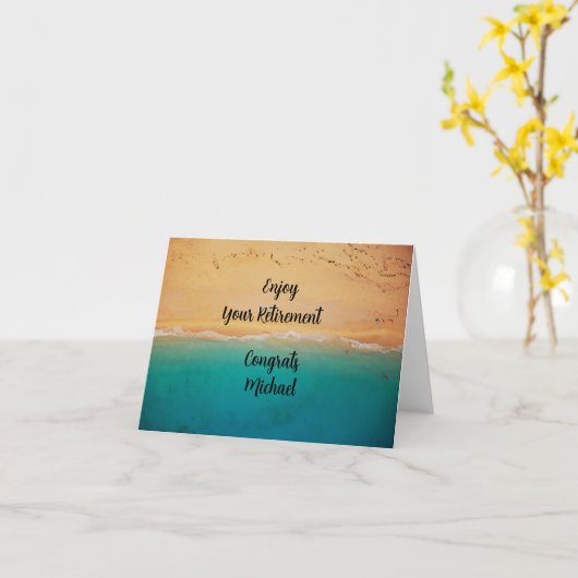 お疲れ様!退職おめでとうございます カード (黄色い花)