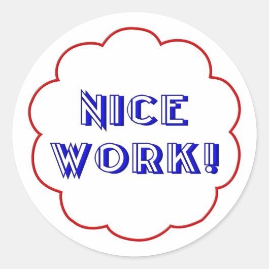 お疲れ！ ラウンドシール (正面)