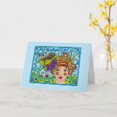 お疲れ_挨拶 カード (黄色い花)