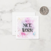 *~*お疲れ!AP62人間関係フラットノートカード ノートカード (正面/裏面インサイチュ)