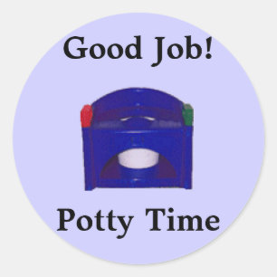お疲れ!Pottyタイムステッカー ラウンドシール