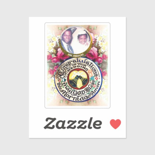 お疲結婚れカスタムさま シール (シート)