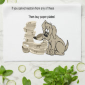 お皿を洗わない方法 キッチンタオル (折り畳み)