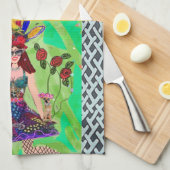 お皿タオル皆を幸せにできない。 キッチンタオル (四つ折り)