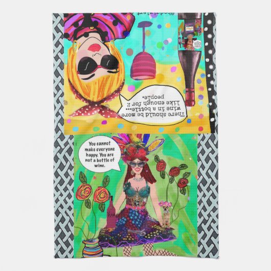 お皿タオル皆を幸せにできない。 キッチンタオル (縦)