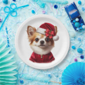 お皿 |クリスマスチワフアサンタホリデーパーティー ペーパープレート (パーティー)