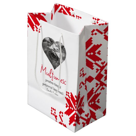 お盆のお供え用の袋 ミディアムペーパーバッグ (正面アングル)