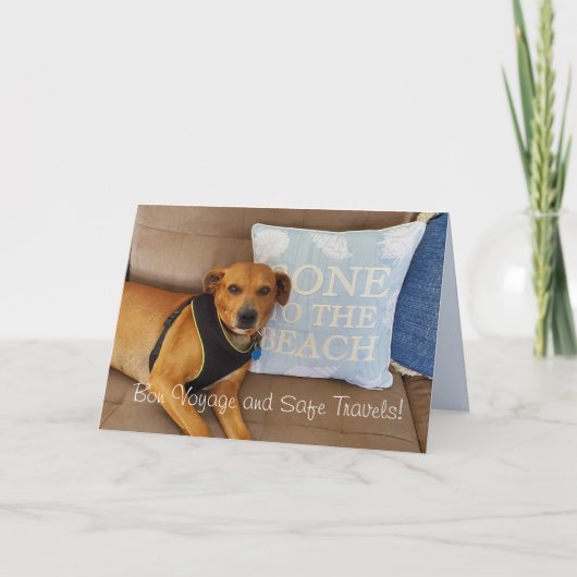 「お盆の旅と安全な旅」グリーティングカード サンキューカード (正面)