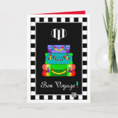 お盆の旅の荷物グリーティングカード カード (正面)