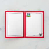 お盆の旅の荷物グリーティングカード カード (内部)