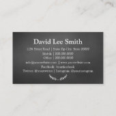 お目にかかるのは黒 名刺 (裏面)