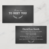 お目にかかるのは黒 名刺 (正面/裏面)