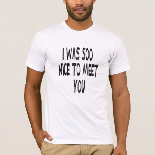 お目にかかれてうれしかおもしろいったよ、白い嘘シャツ Tシャツ
