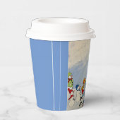 お目出しクリスマスフタ付きカップ行く。 紙コップ (右)