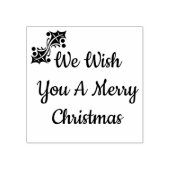 お目出の聖降誕祭ラバースタンプを押して下さい ラバースタンプ (インプリント)