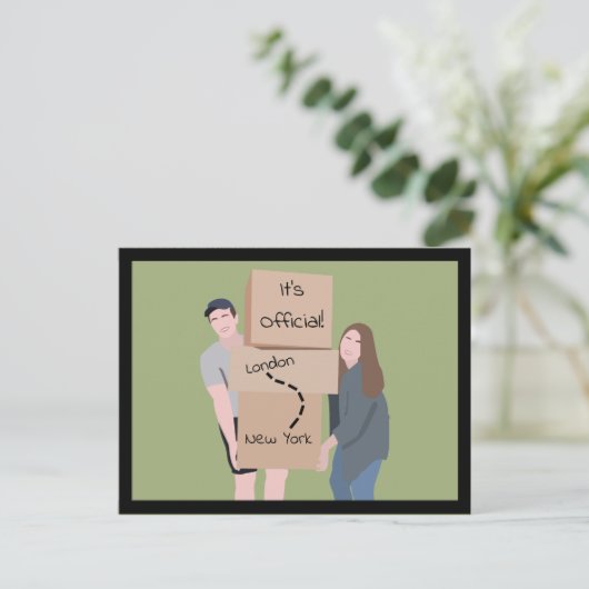 お知らせはがきを移動しています ポストカード (スタンド正面)