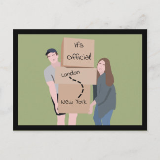 お知らせはがきを移動しています ポストカード