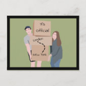 お知らせはがきを移動しています ポストカード (正面)