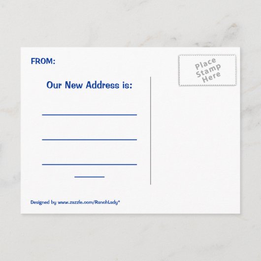 お知らせはがき 案内ポストカード (裏面)