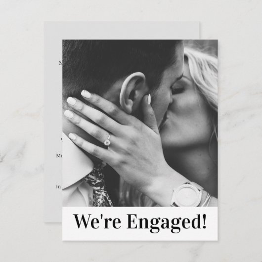 お知らせは個人用に婚約した設定 シーズンカード (正面/裏面)