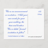 お知らせまたはご招待 - カスタマイズ 案内ポストカード (裏面)