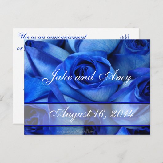 お知らせまたは招待状-カスタマイズ 案内ポストカード (正面/裏面)