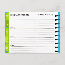 お知らせアドレス帳'U-Y'ポストカードの移動 案内ポストカード