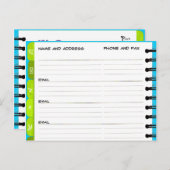 お知らせアドレス帳'U-Y'ポストカードの移動 案内ポストカード (正面/裏面)