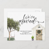 お知らせカード、住所変更カードの移動 案内ポストカード (正面/裏面)