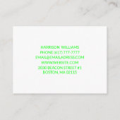 お知らせネオンの写真カスタムアドレスの移動 エンクロージャーカード (裏面)