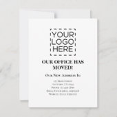 お知らせビジネス・ロゴ・カードの移動 招待状 (正面)